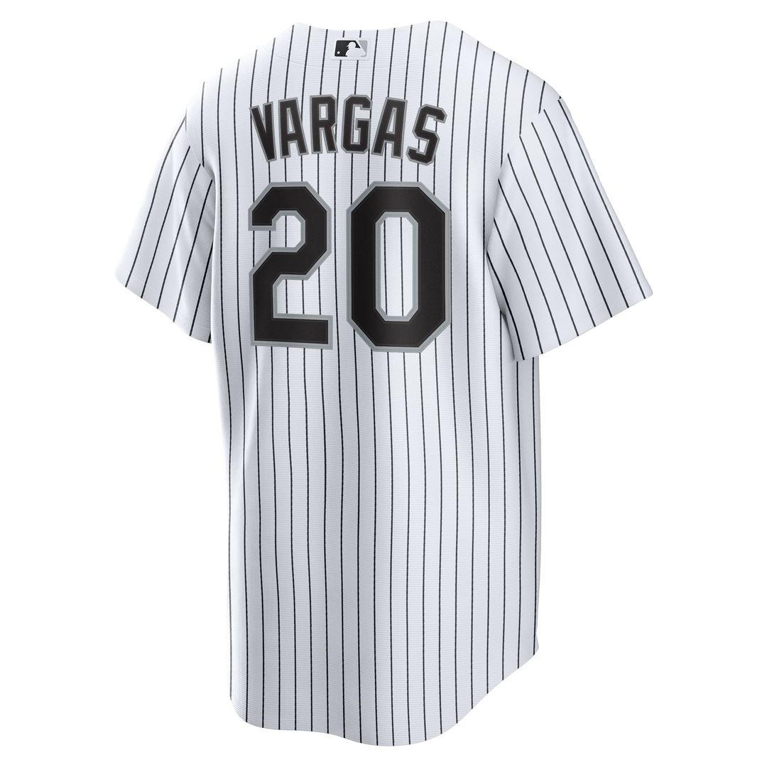 Men's Chicago White Sox Miguel Vargas Nike White Home Replica Jersey