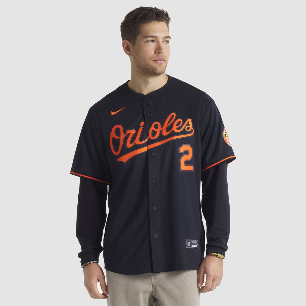 Men's Baltimore Orioles Gunnar Henderson Nike Black Alternate Limited Player Jersey