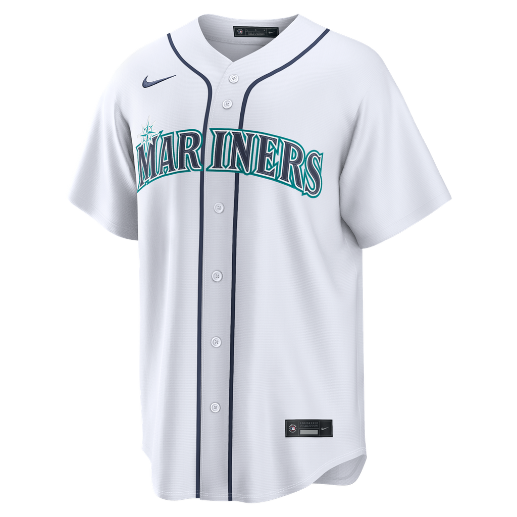 Men's Seattle Mariners Josh Naylor Nike White Home Replica Jersey