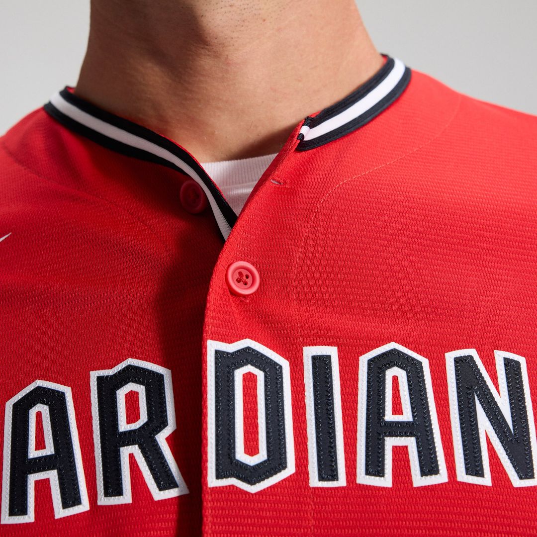 Men's  Cleveland Guardians  Nike Red Alternate 2 Replica Jersey