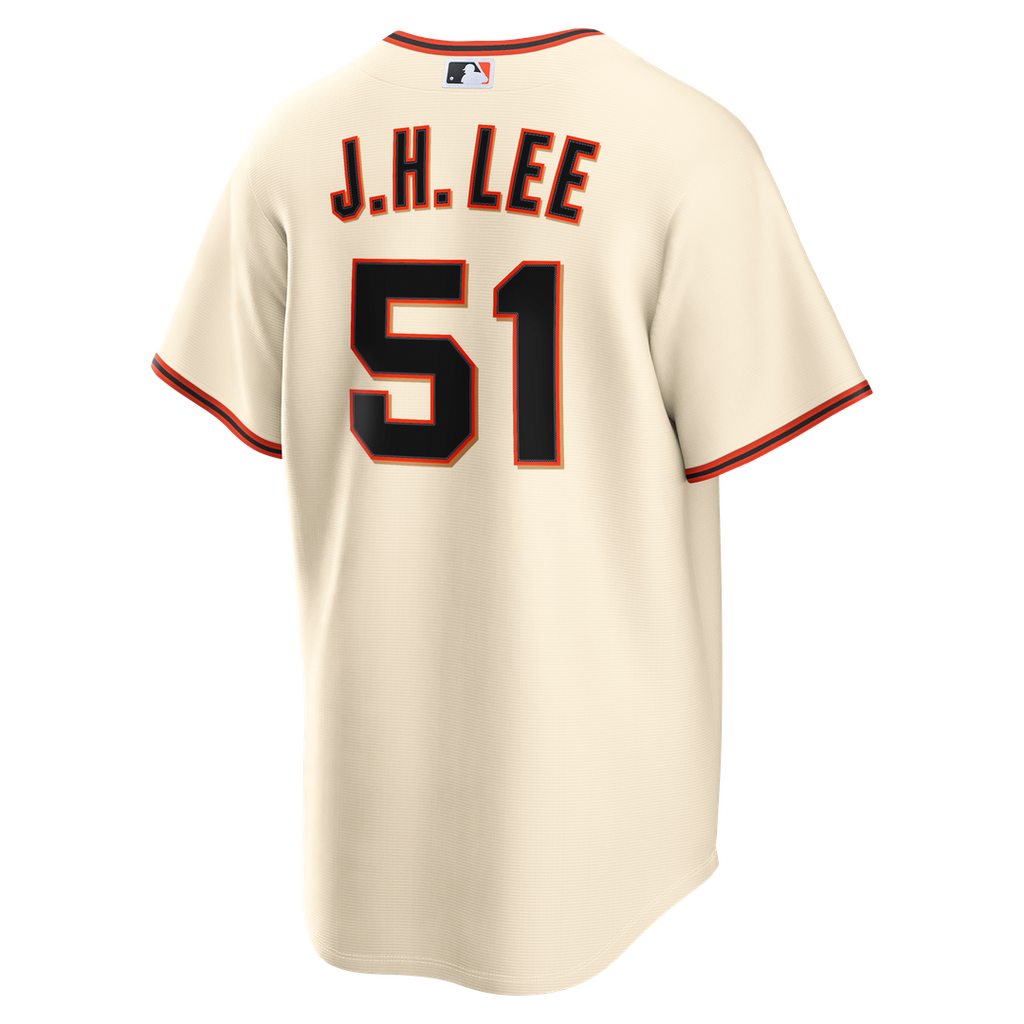 Men's San Francisco Giants Jung Hoo Lee Nike Cream Home Replica Jersey