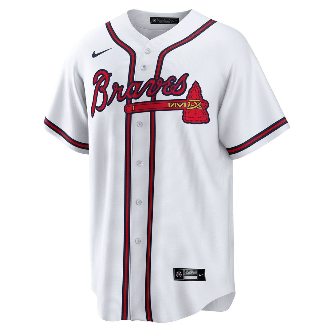 Men's Atlanta Braves Joe Jiménez Nike White Home  Replica Player Jersey