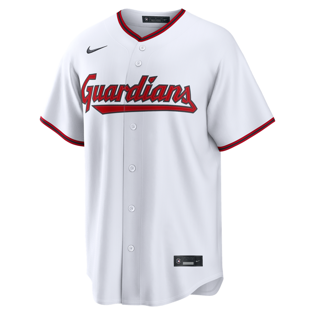 Men's Cleveland Guardians Foster Griffin Nike White Home Replica Jersey