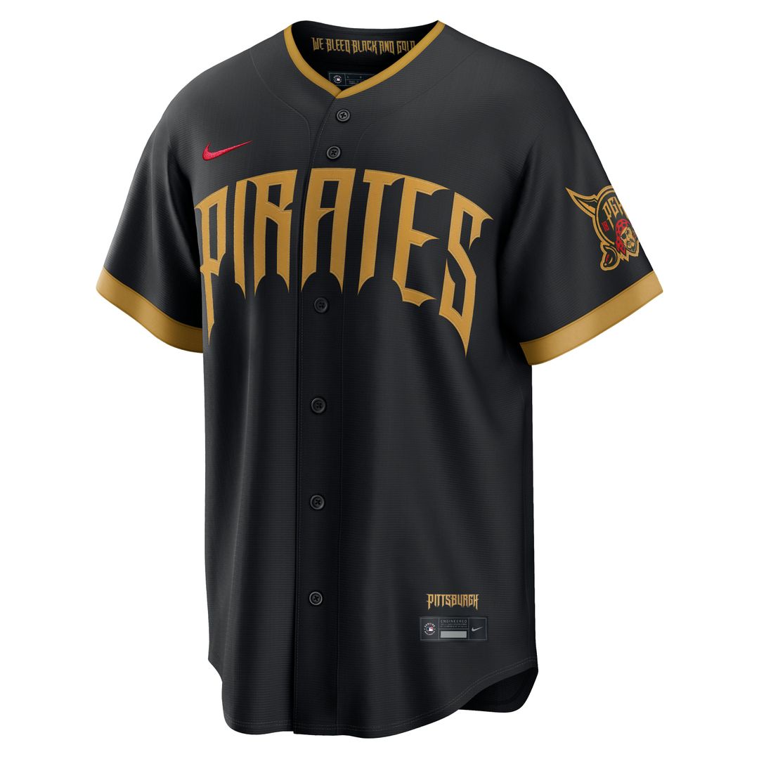 Men's Pittsburgh Pirates Paul Skenes Nike Black 2026 City Connect Stadium Jersey