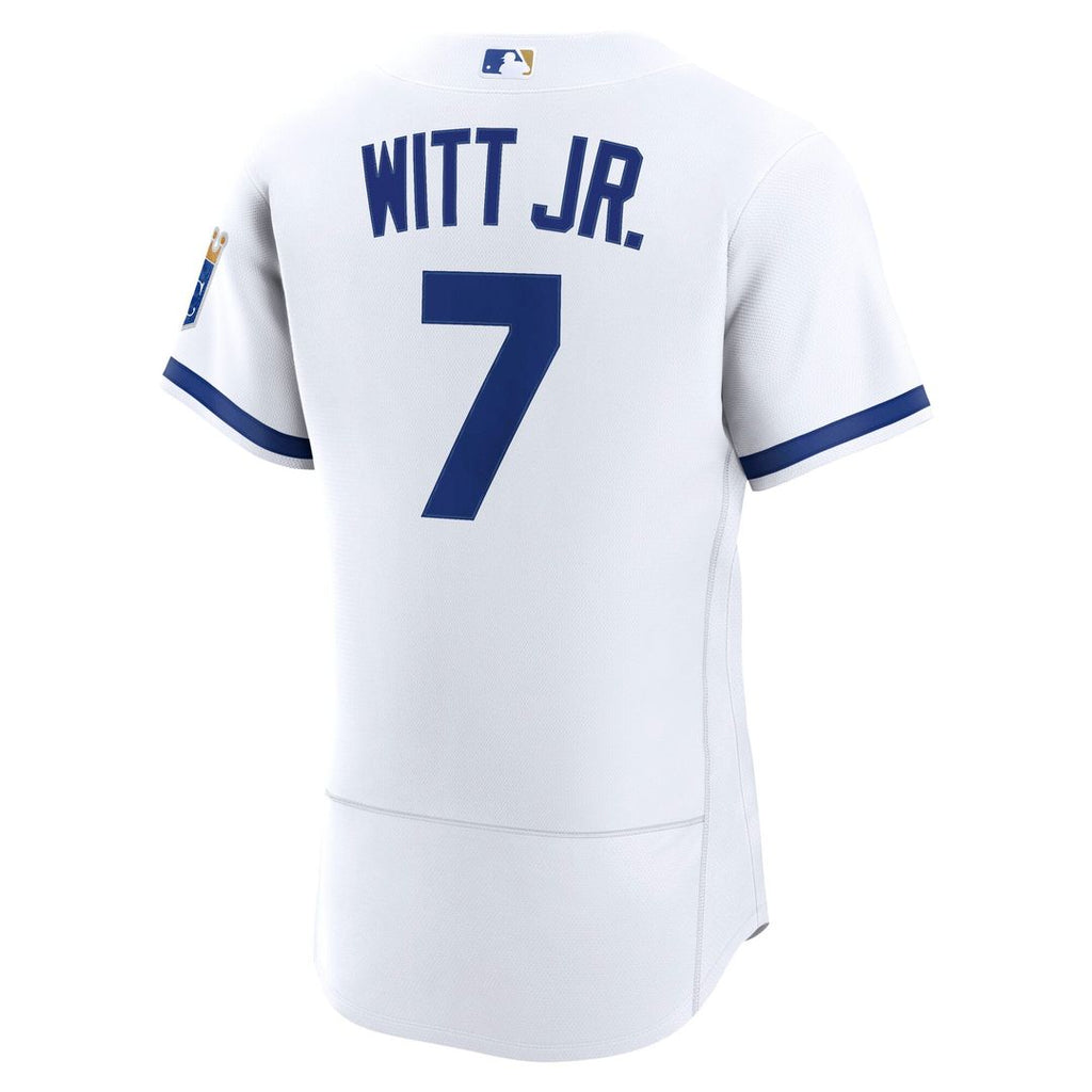 Men's Kansas City Royals Bobby Witt Jr. Nike White  Authentic Jersey