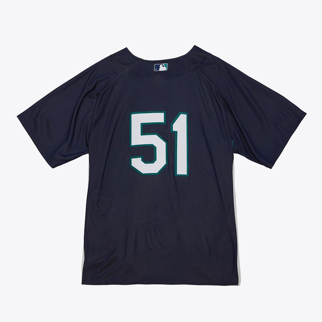 Men's Seattle Mariners Ichiro Suzuki Mitchell & Ness Navy Big & Tall Cooperstown Mesh Batting Practice Jersey