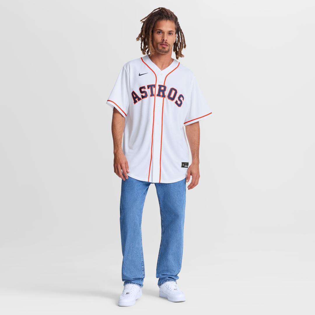 Men's Houston Astros  Nike White Home Replica Jersey