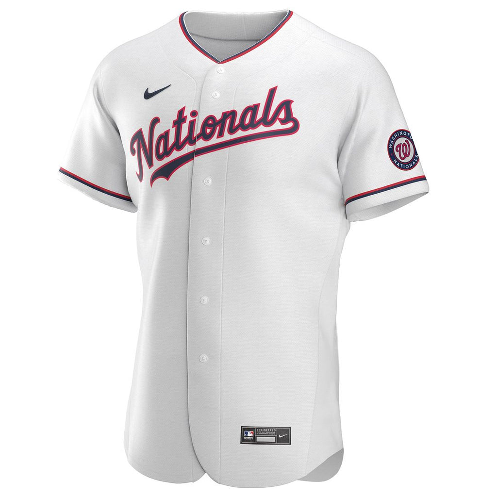 Men's Washington Nationals Nike White Alternate Authentic Team Jersey