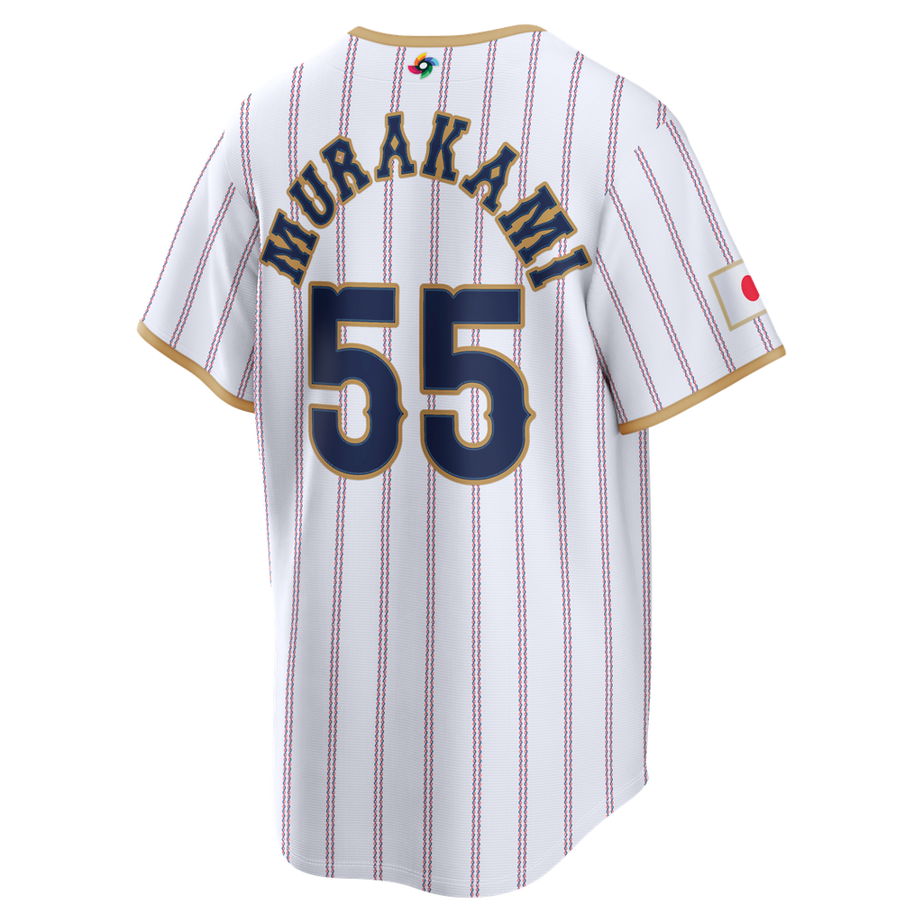 Men's Japan Baseball Munetaka Murakami Nike White 2026 World Baseball Classic Home Stadium Jersey