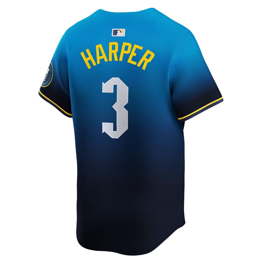 Men's Philadelphia Phillies Bryce Harper Nike Blue City Connect Limited Player Jersey