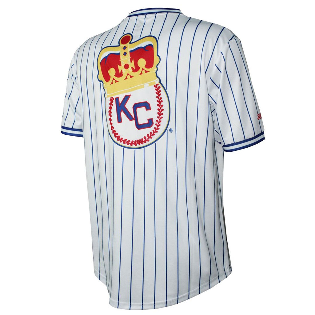 Men's Kansas City Monarchs Stitches White V-Neck Jersey