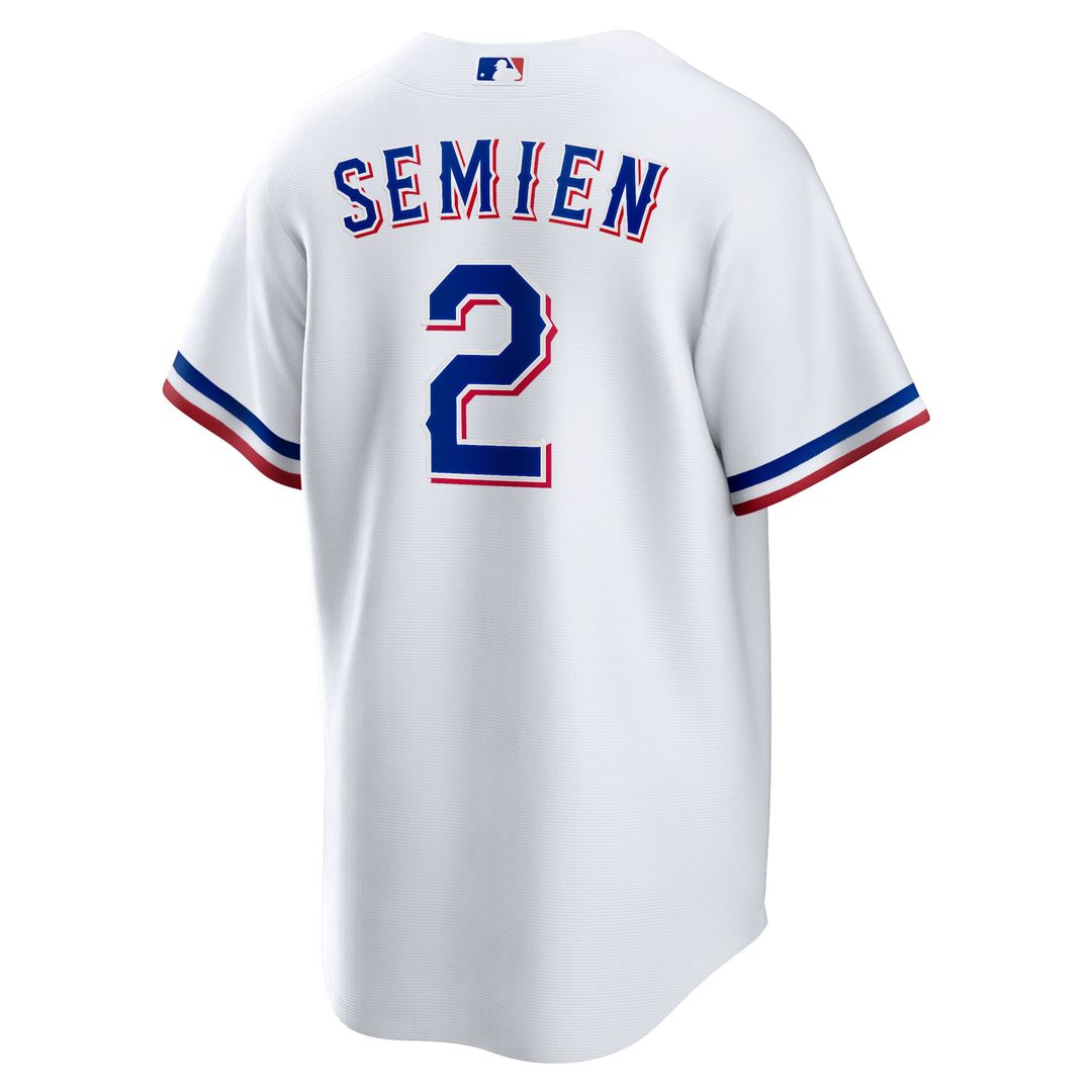 Men's Texas Rangers Marcus Semien Nike White Home Replica Player Jersey