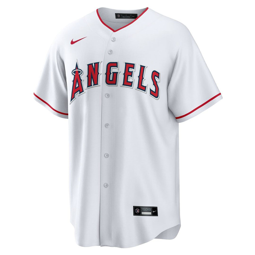 Men's Los Angeles Angels  Nike White #1 Dad Home Replica Jersey