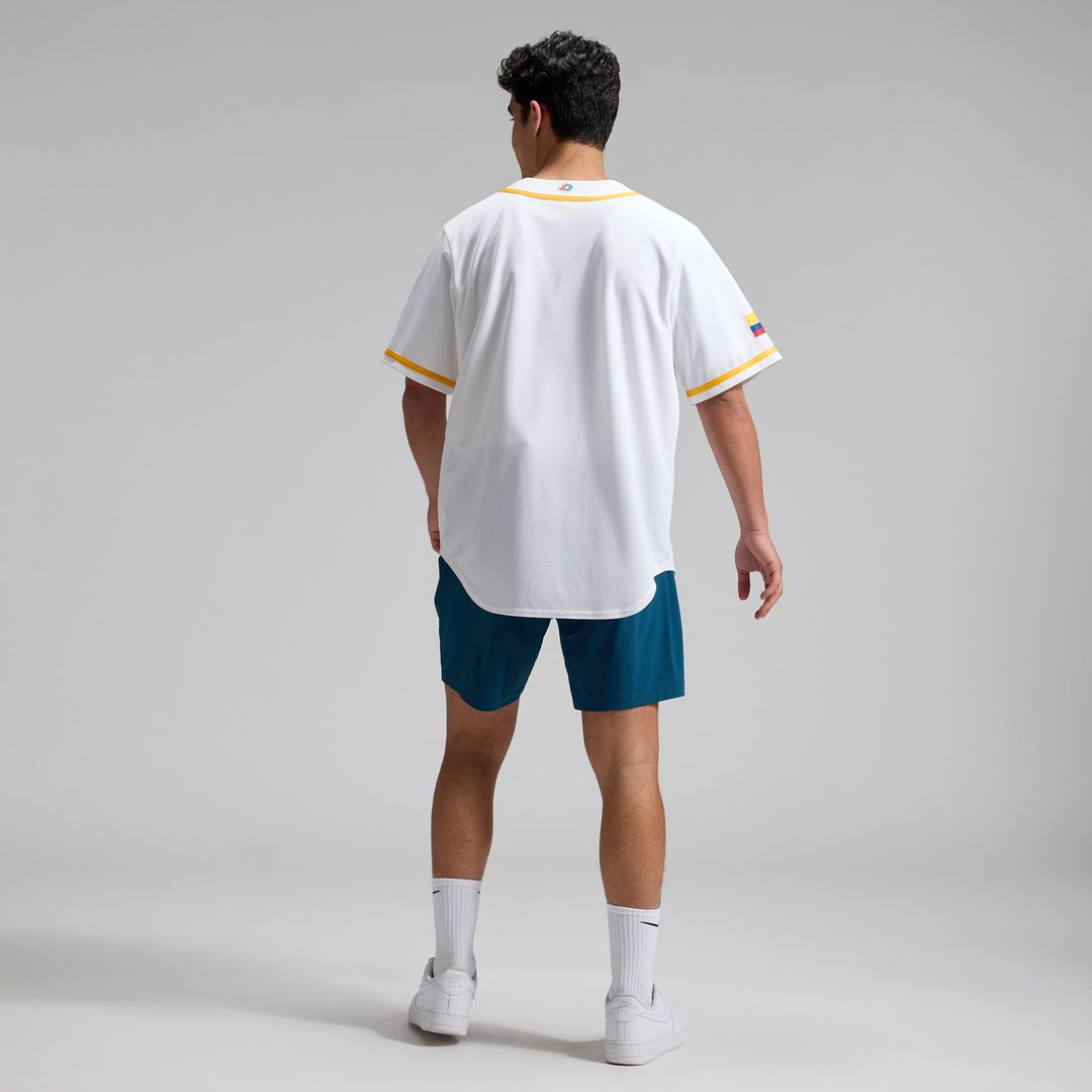 Men's Colombia Baseball Nike White 2026 World Baseball Classic Home Stadium Jersey