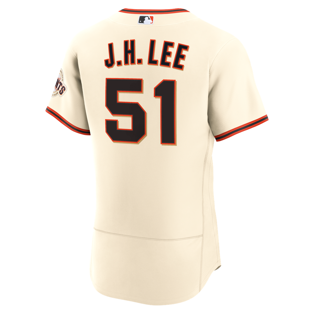 Men's San Francisco Giants Jung Hoo Lee Nike Cream Home Authentic Jersey