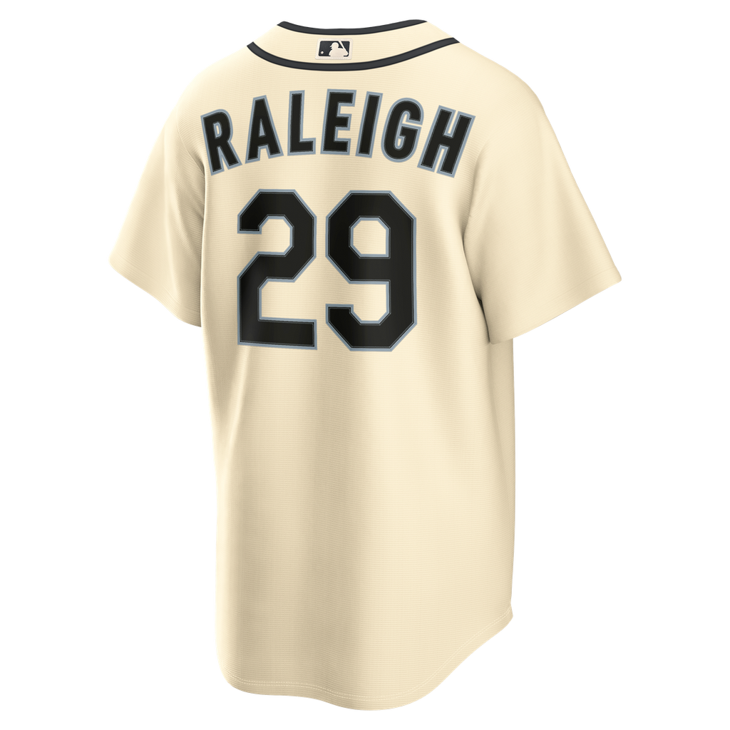 Men's Seattle Mariners Cal Raleigh Nike Cream Alternate Replica Jersey