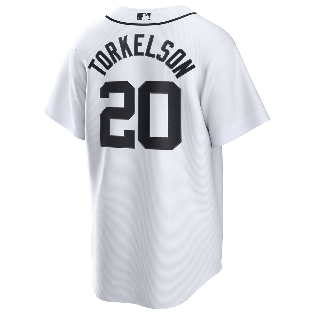 Men's  Detroit Tigers Spencer Torkelson Nike White Home Replica Jersey