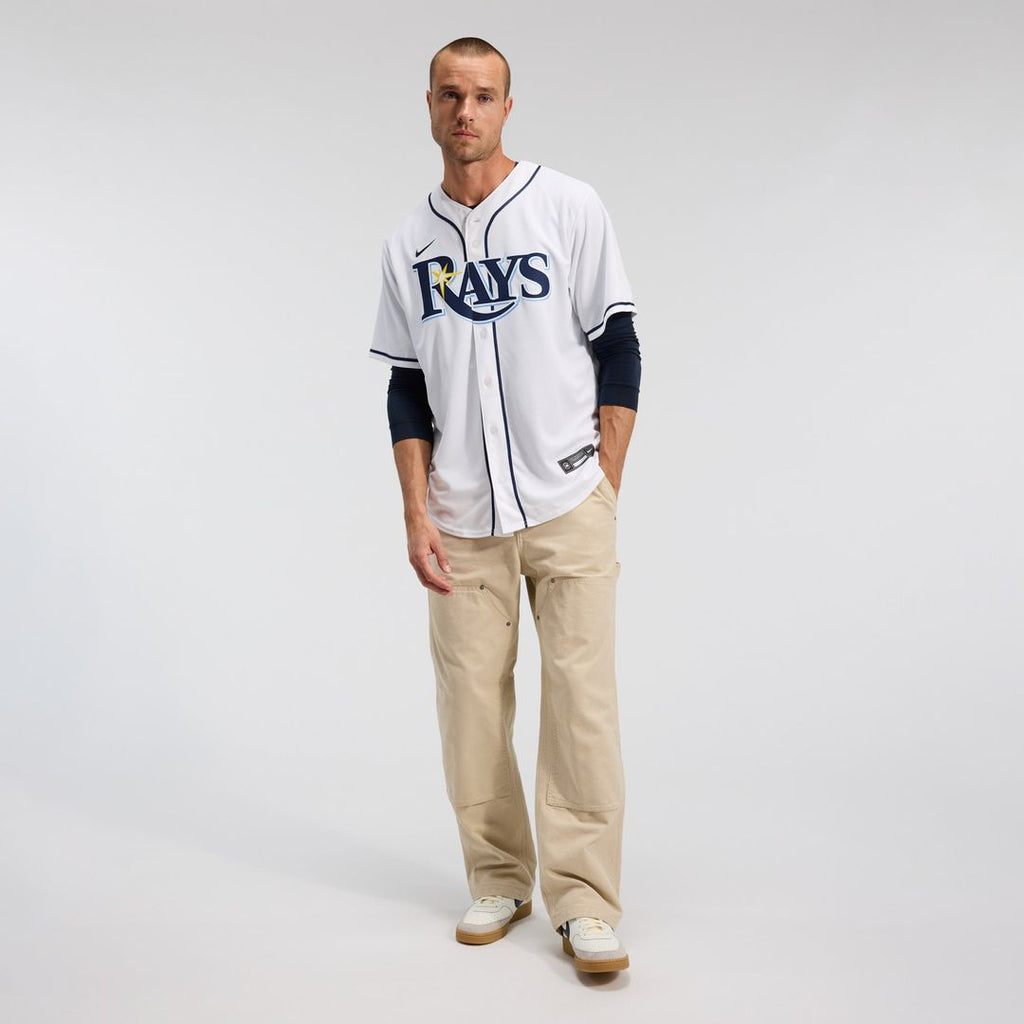 Men's  Tampa Bay Rays Yandy Díaz Nike White Home Replica Jersey