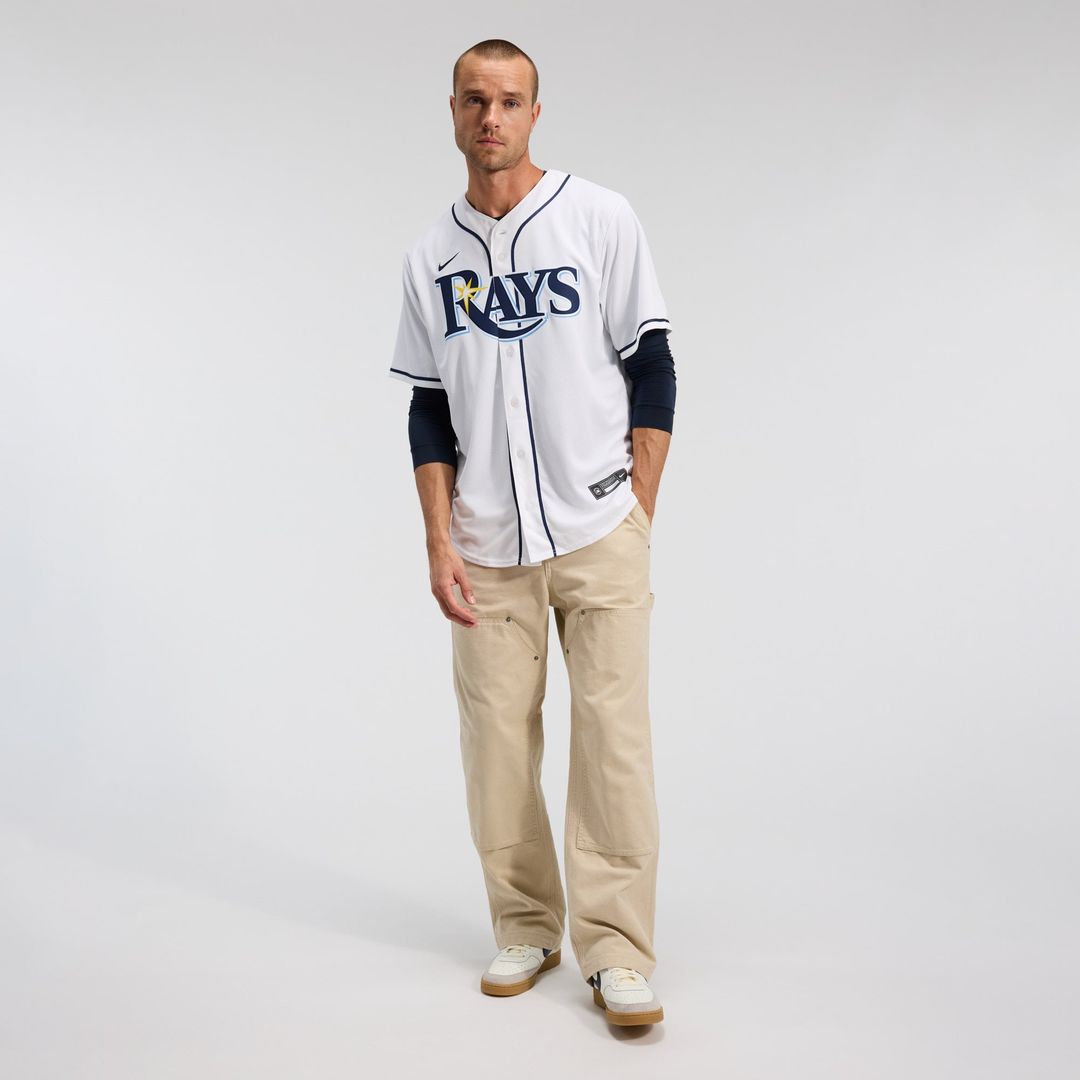 Men's  Tampa Bay Rays Yandy Díaz Nike White Home Replica Jersey