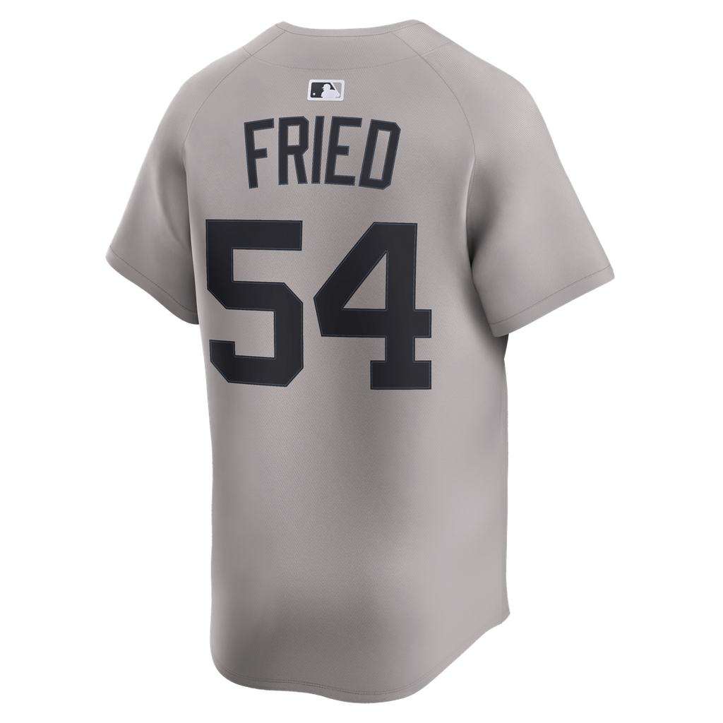 Men's New York Yankees Max Fried Nike Gray Road Limited Player Jersey