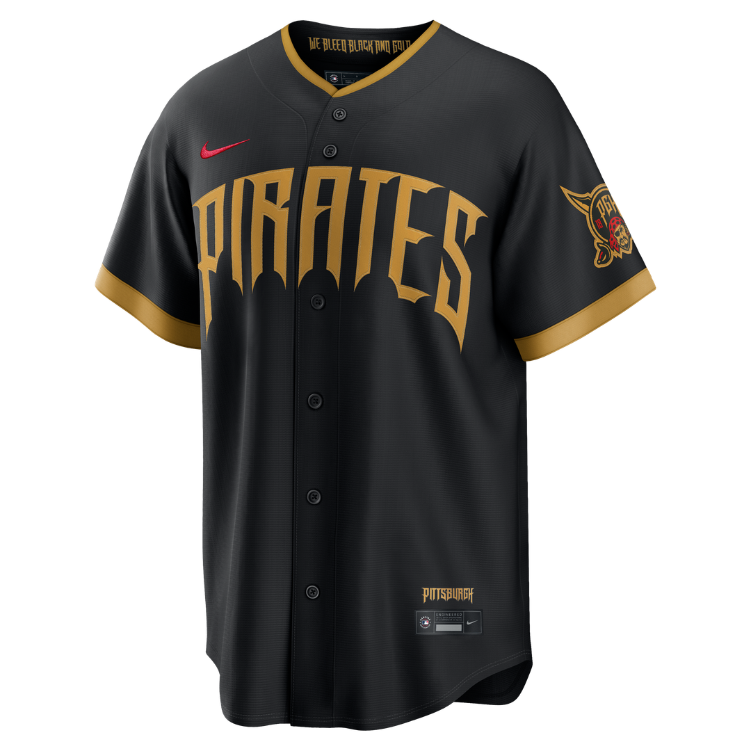 Men's Pittsburgh Pirates Konnor Griffin Nike Black 2026 City Connect Stadium Jersey