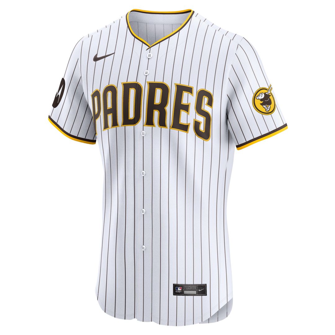 Men's San Diego Padres Tony Fernández Nike White Home Elite Sponsor Patch Player Jersey