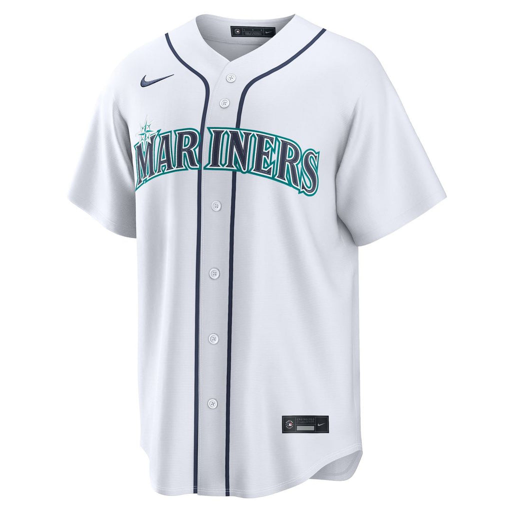 Men's Seattle Mariners Cole Young Nike White Home Replica Jersey