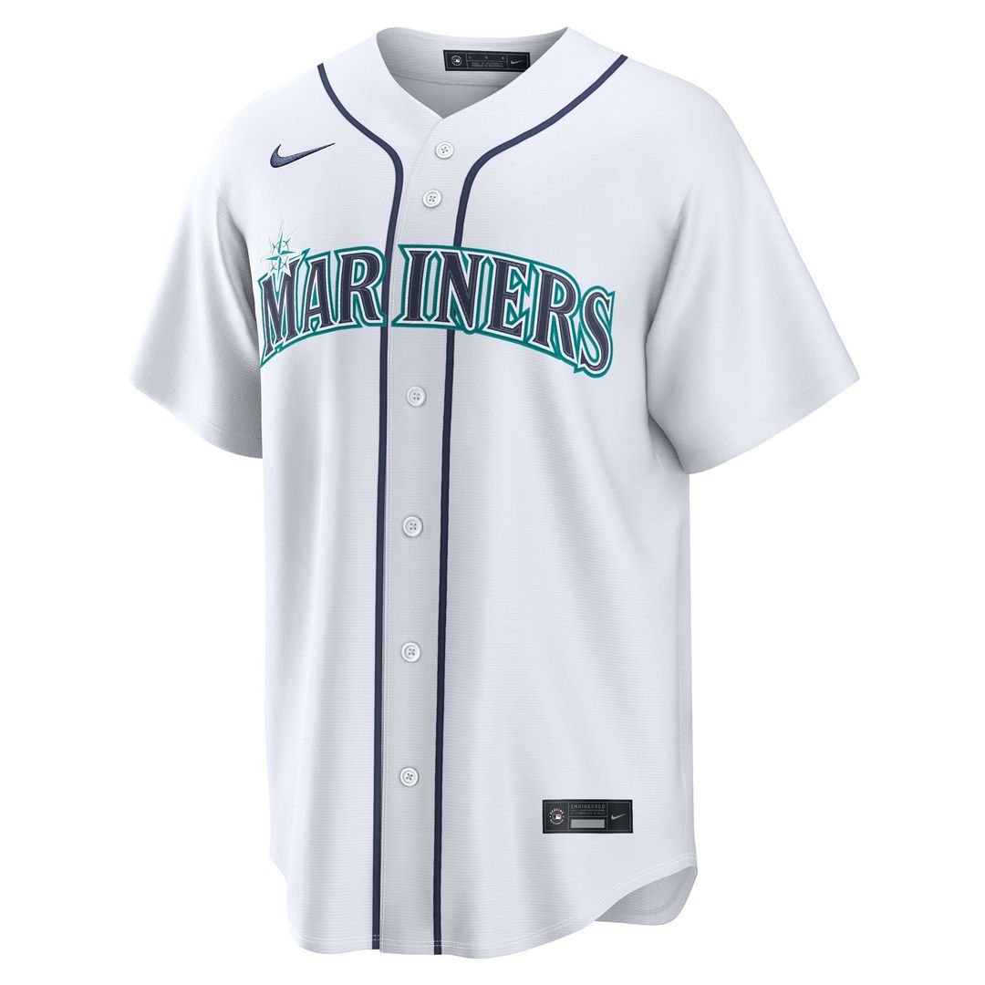 Men's Seattle Mariners Cole Young Nike White Home Replica Jersey