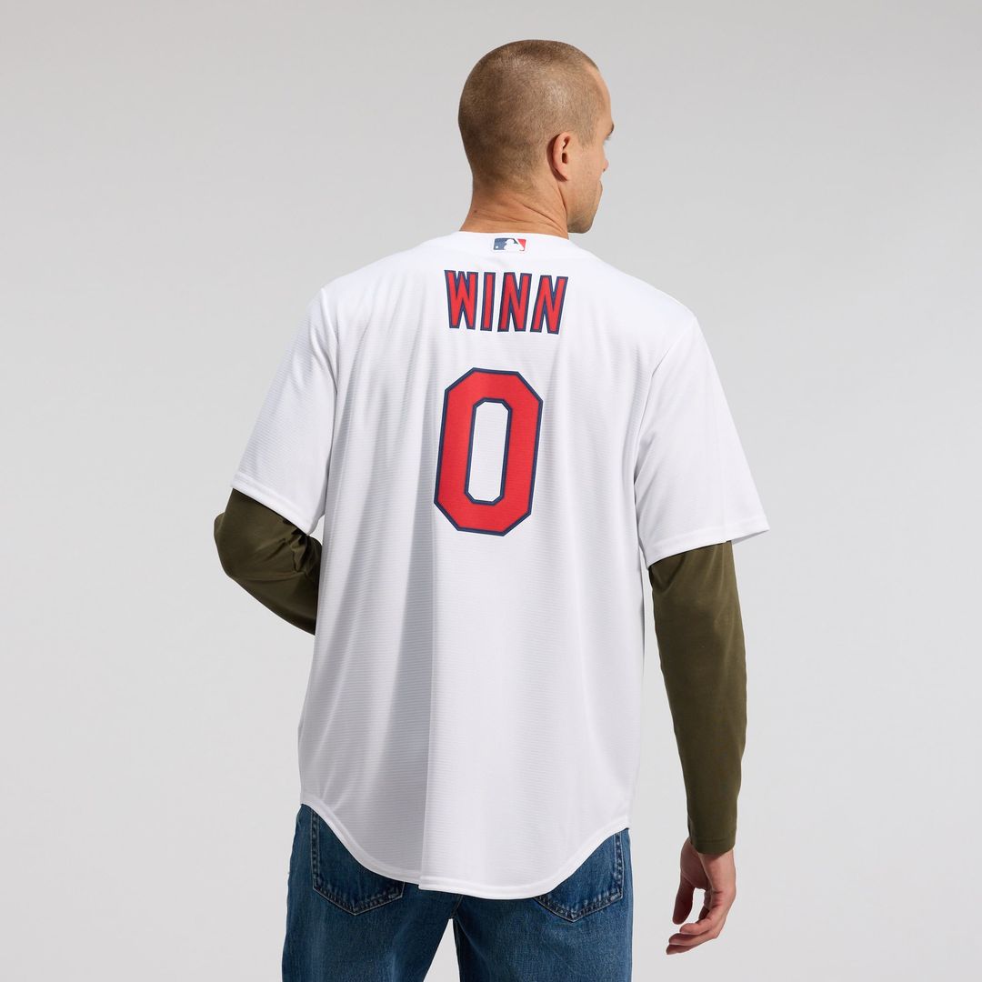 Men's St. Louis Cardinals Masyn Winn Nike White Home Replica Jersey