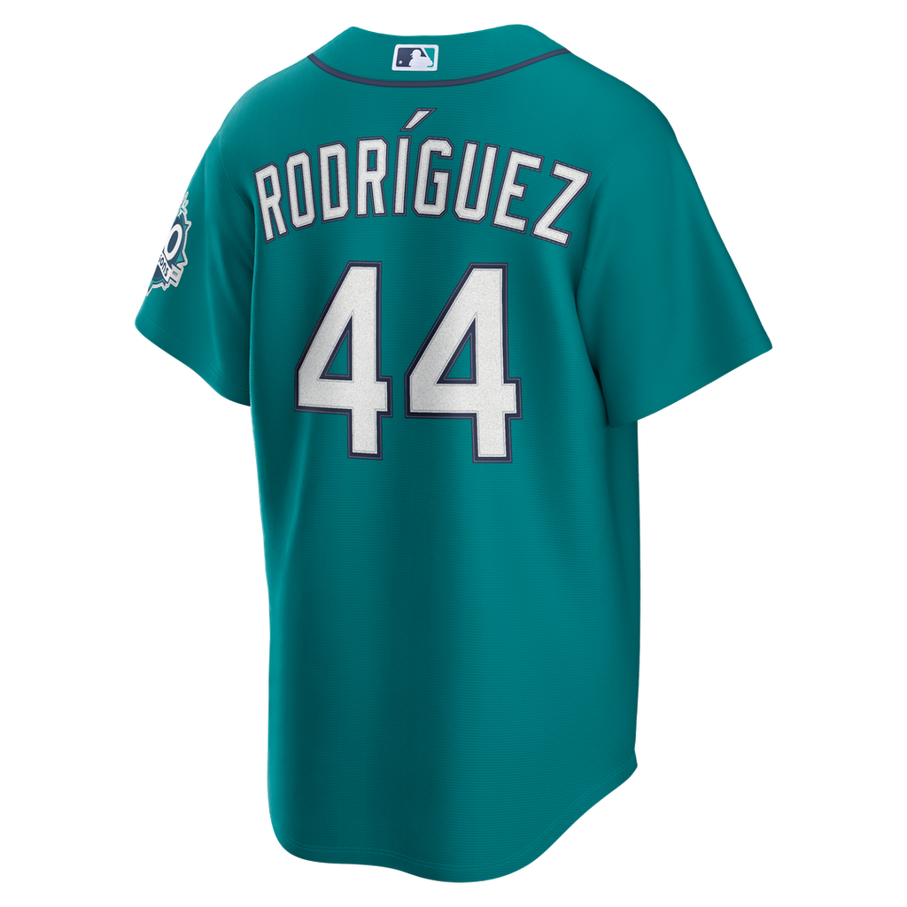 Men's Seattle Mariners Julio Rodríguez Nike Teal Alternate Stadium 50th Season Patch Jersey