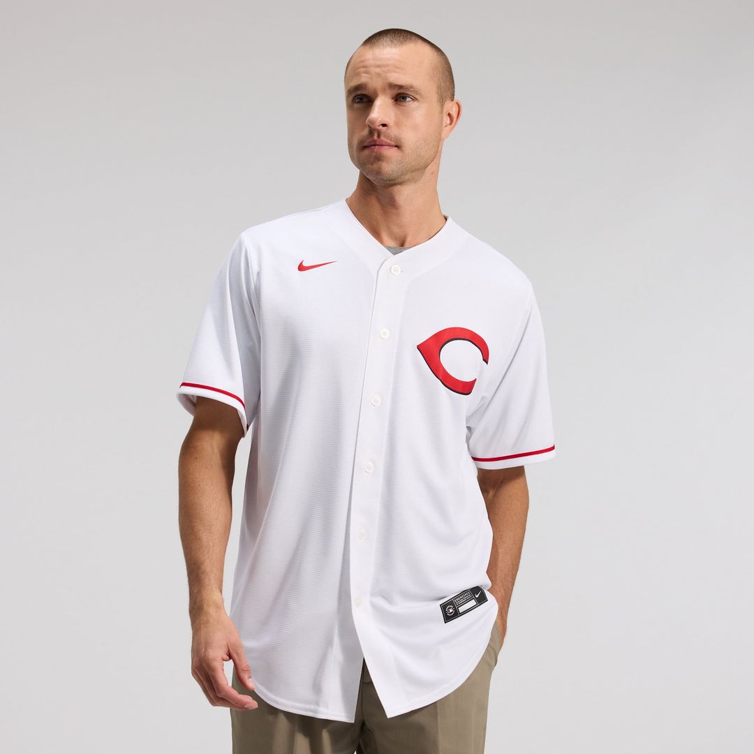Men's  Cincinnati Reds Elly De La Cruz Nike White Alternate 2 Replica Jersey