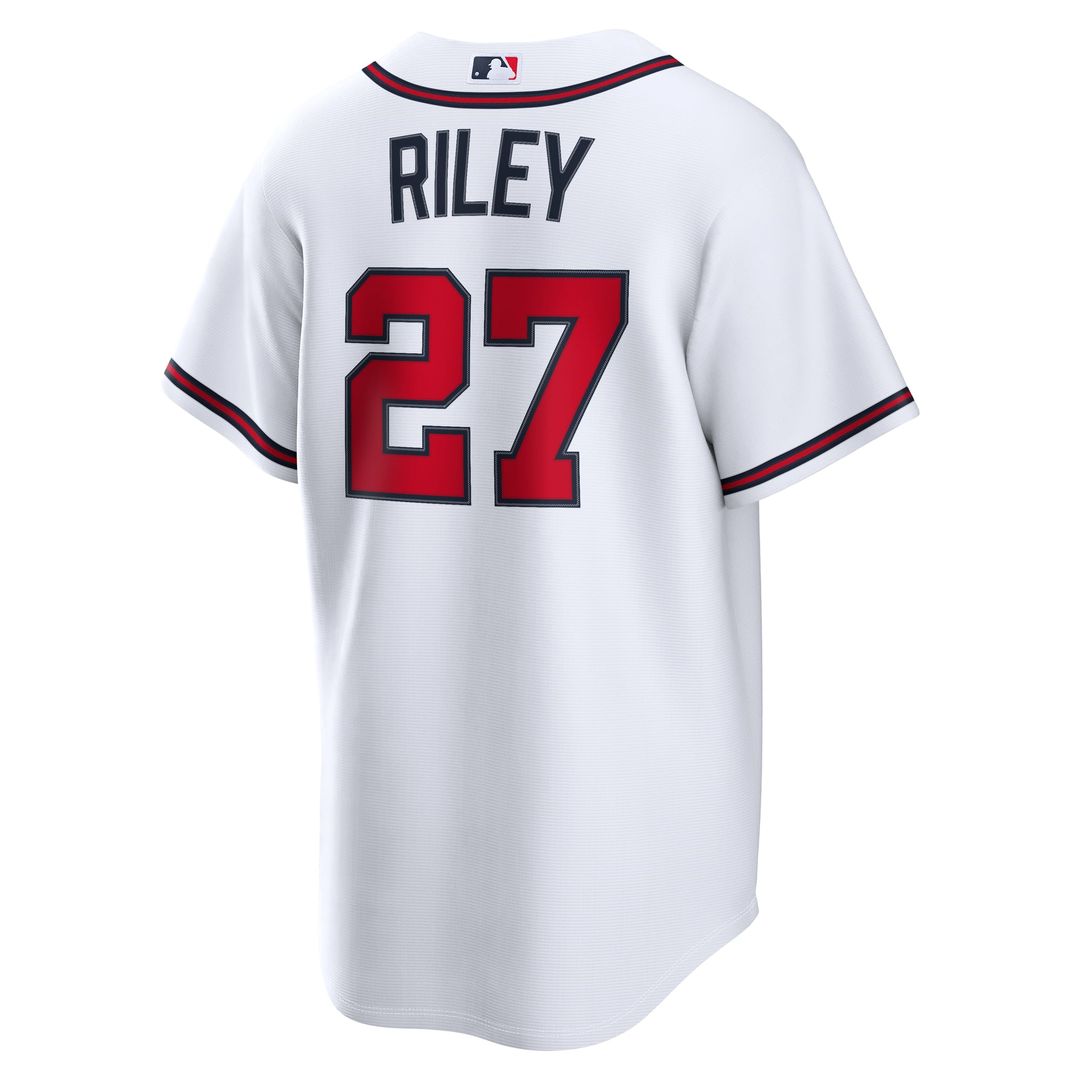Men's Atlanta Braves Austin Riley Nike White Home Replica Jersey