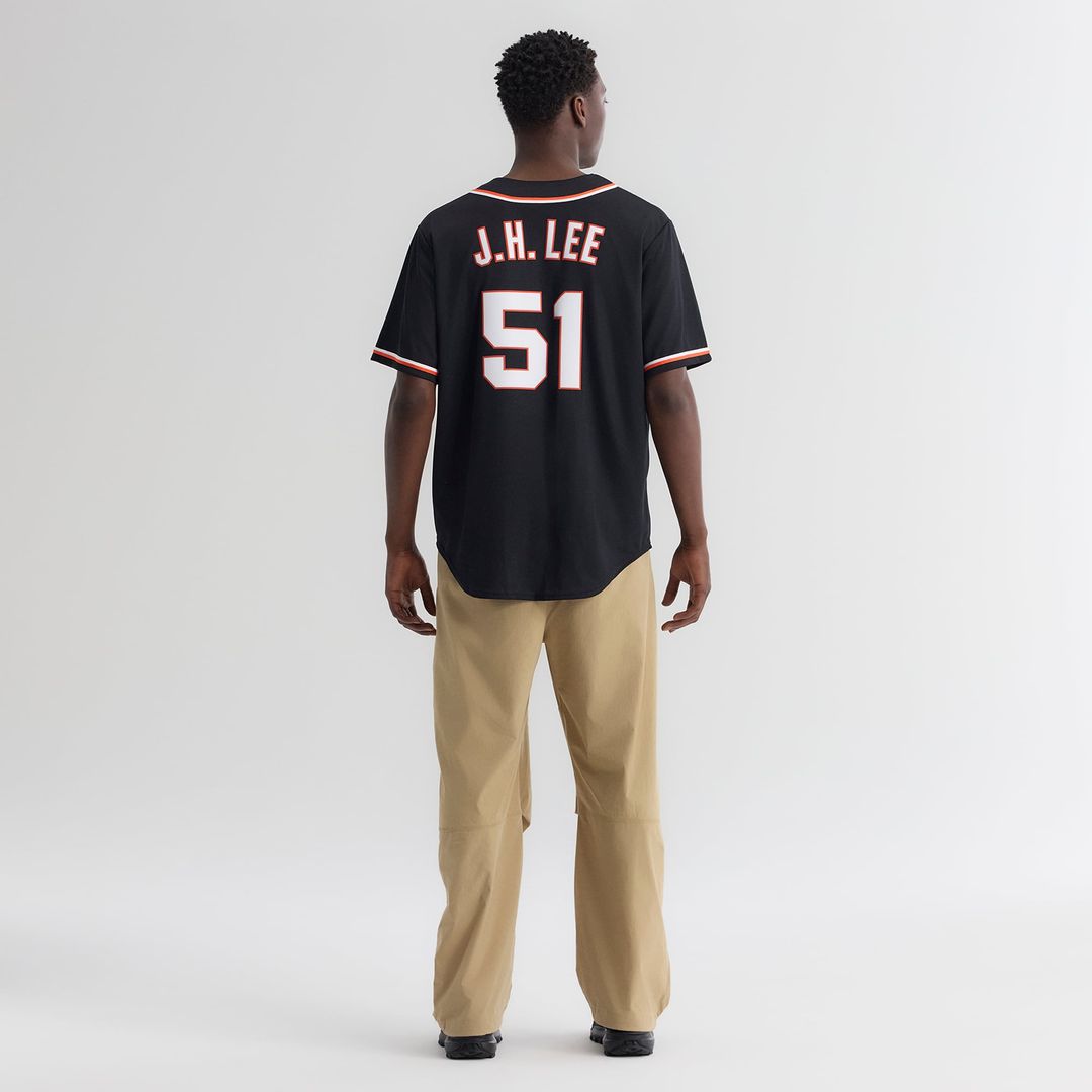 Men's San Francisco Giants Jung Hoo Lee Nike Fashion Replica Black Out Jersey