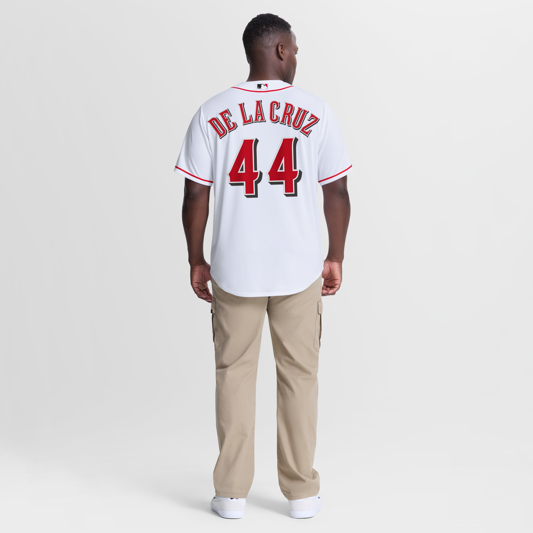 Men's Cincinnati Reds Elly De La Cruz Nike White Home Replica Jersey