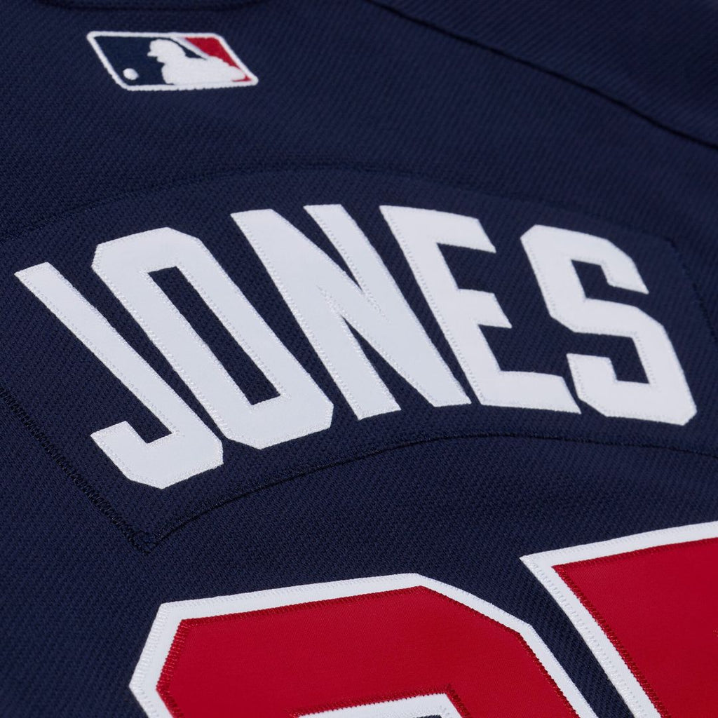 Men's Atlanta Braves Andruw Jones Mitchell & Ness Navy Authentic Batting Practice Jersey