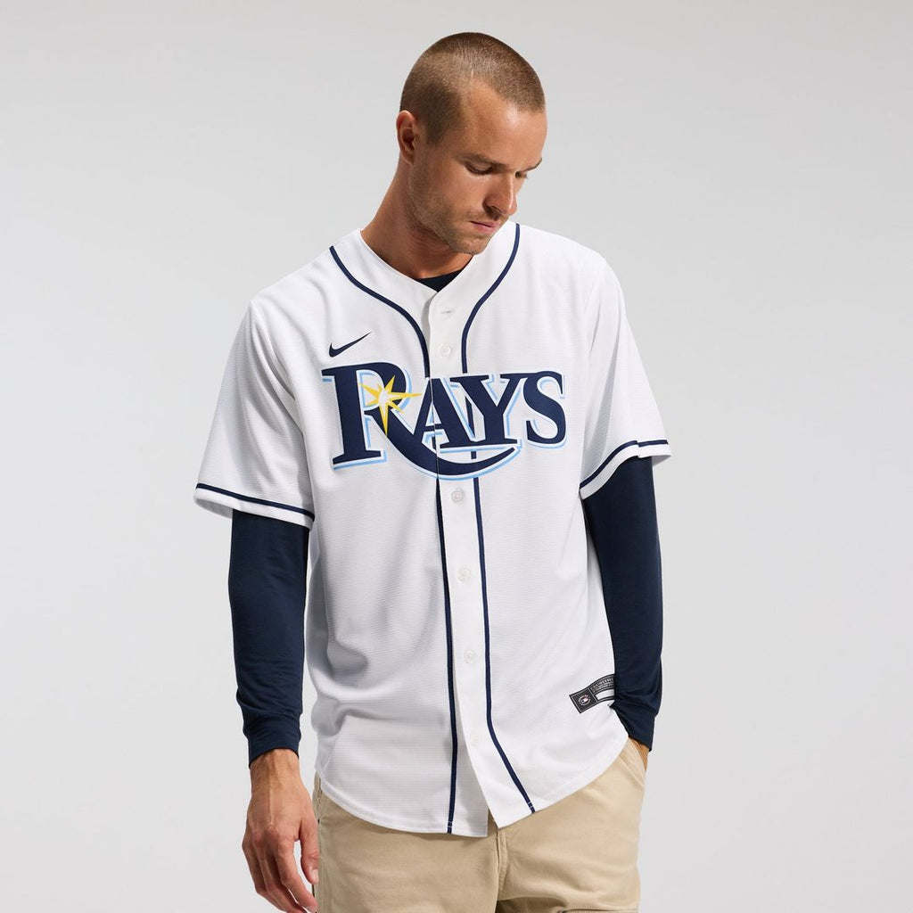 Men's  Tampa Bay Rays Yandy Díaz Nike White Home Replica Jersey