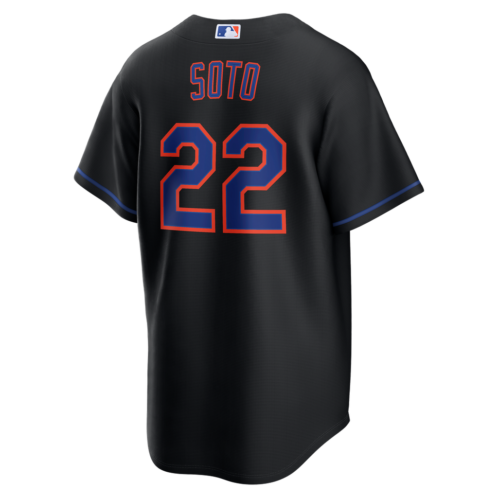 Men's New York Mets Juan Soto Nike Black Alternate Replica Jersey
