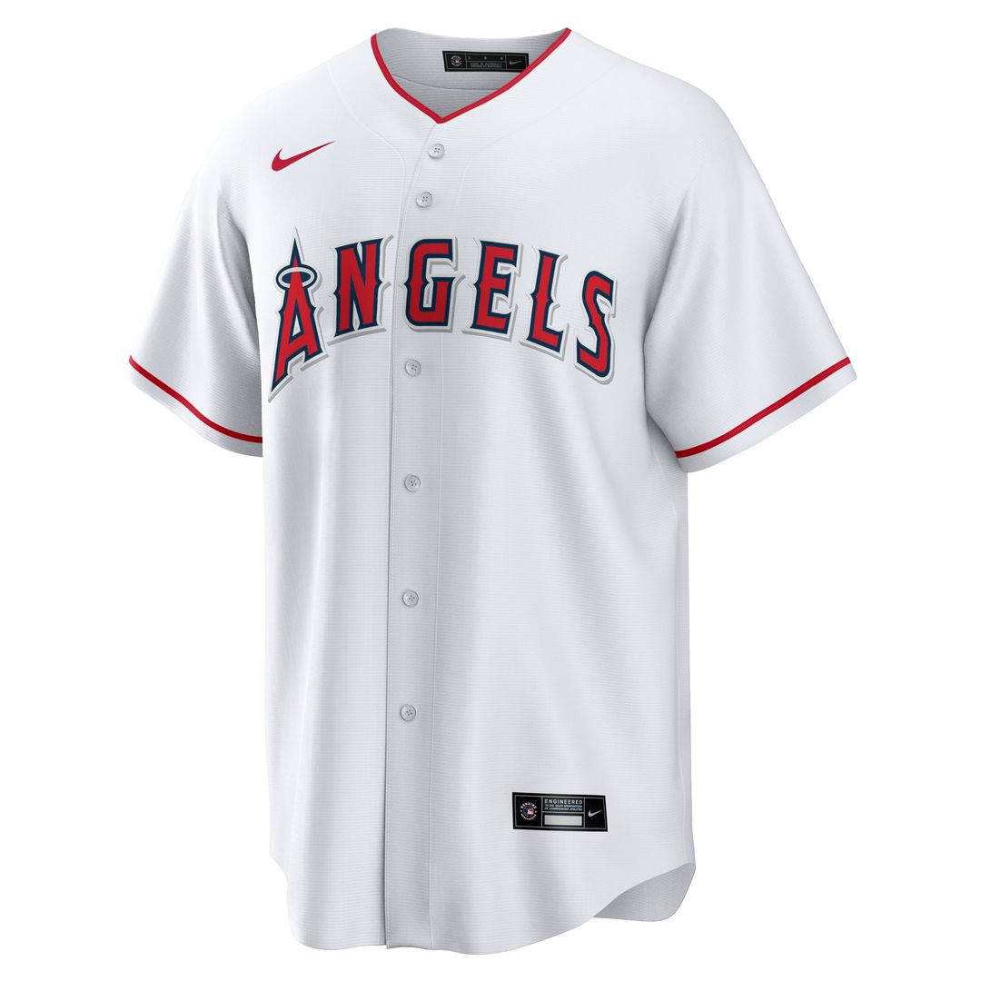 Men's Los Angeles Angels Christian Moore Nike White Home Replica Jersey