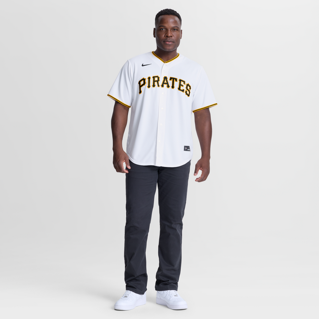 Men's Pittsburgh Pirates Camilo Doval Nike White Home Replica Jersey