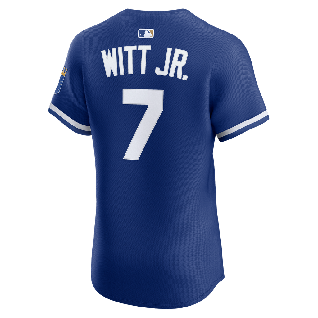 Men's Kansas City Royals Bobby Witt Jr. Nike Royal Alternate 2 Elite Player Jersey