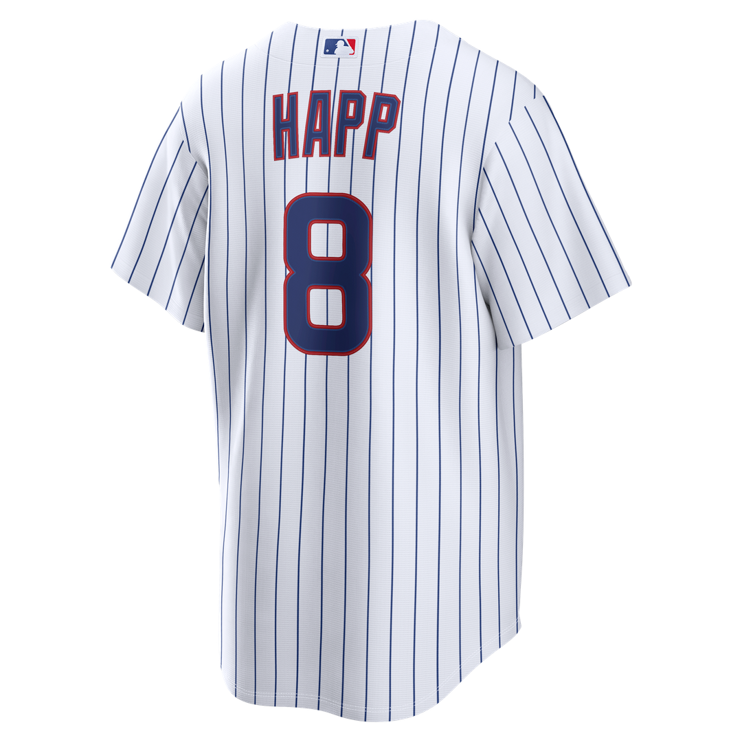 Men's Chicago Cubs Ian Happ Nike White Home Replica Jersey
