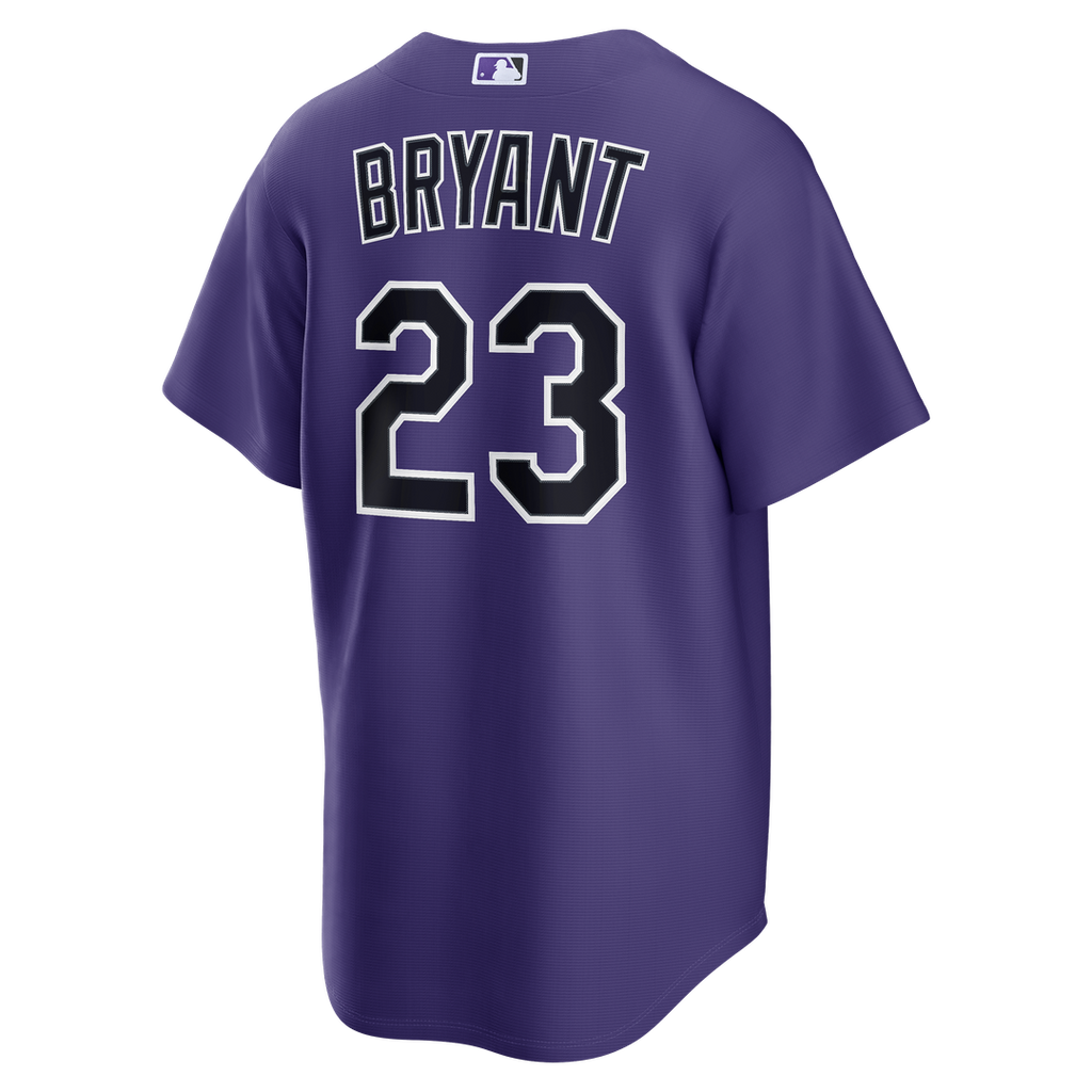 Men's Colorado Rockies Kris Bryant Nike Purple Alternate Replica Jersey