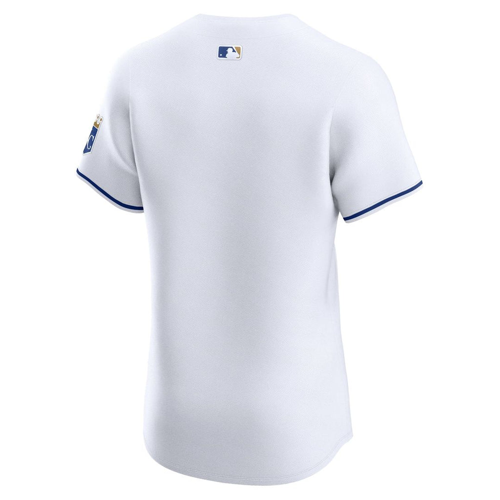 Men's Kansas City Royals  Nike Gray Road Vapor Premier Elite Patch Jersey