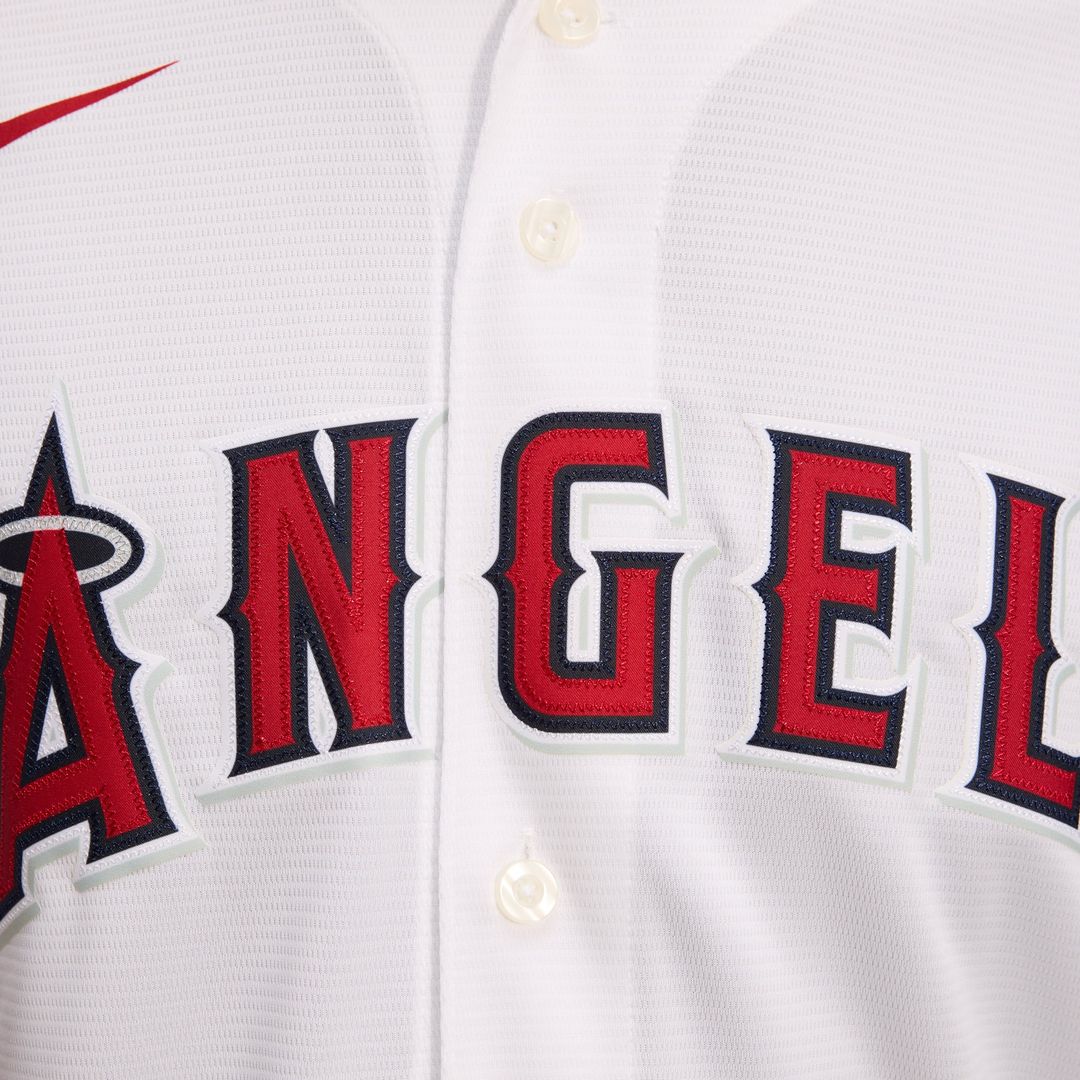 Men's Los Angeles Angels Nike White Home Replica Team Jersey