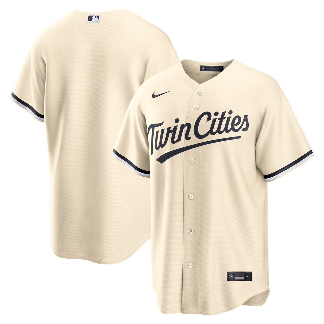Men's Minnesota Twins Nike Cream Alternate Replica Jersey