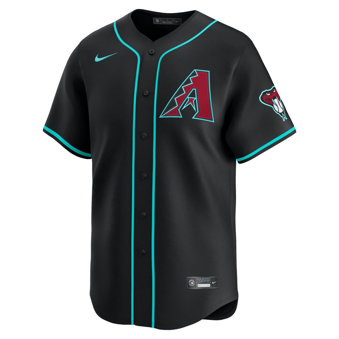 Men's Arizona Diamondbacks Ketel Marte Nike Black Alternate Limited Jersey