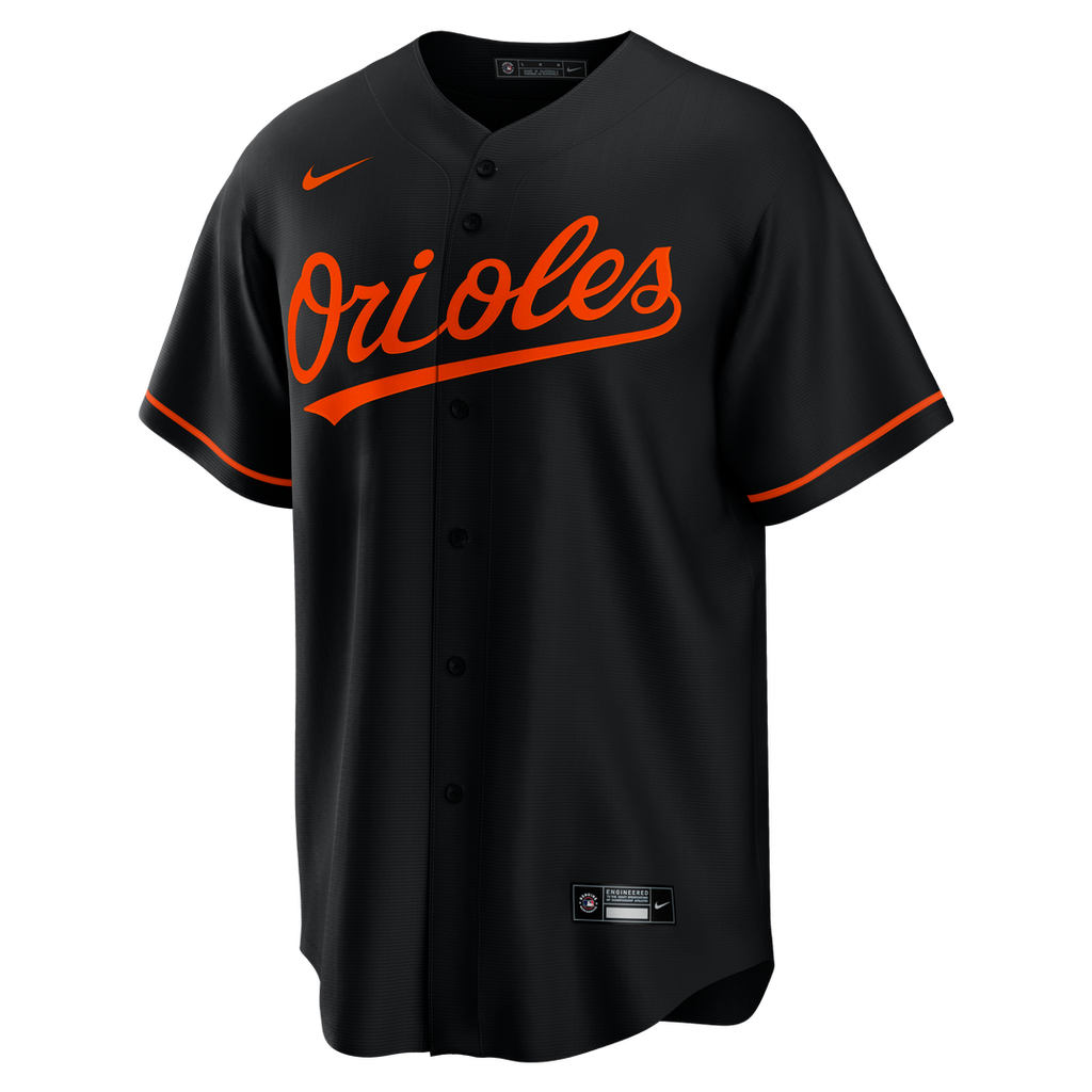 Men's Baltimore Orioles Pete Alonso Nike Black Alternate Replica Jersey