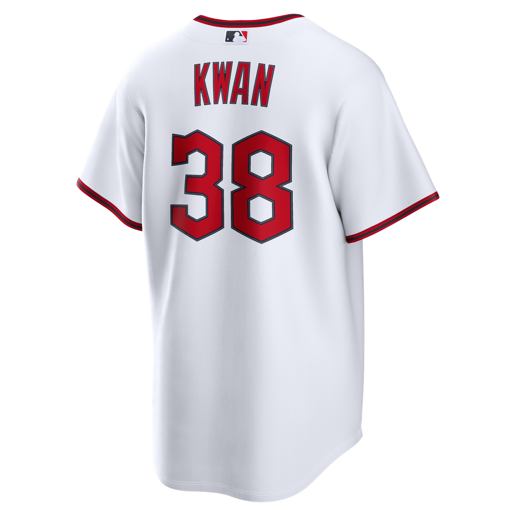 Men's Cleveland Guardians Steven Kwan Nike White Home Replica Jersey
