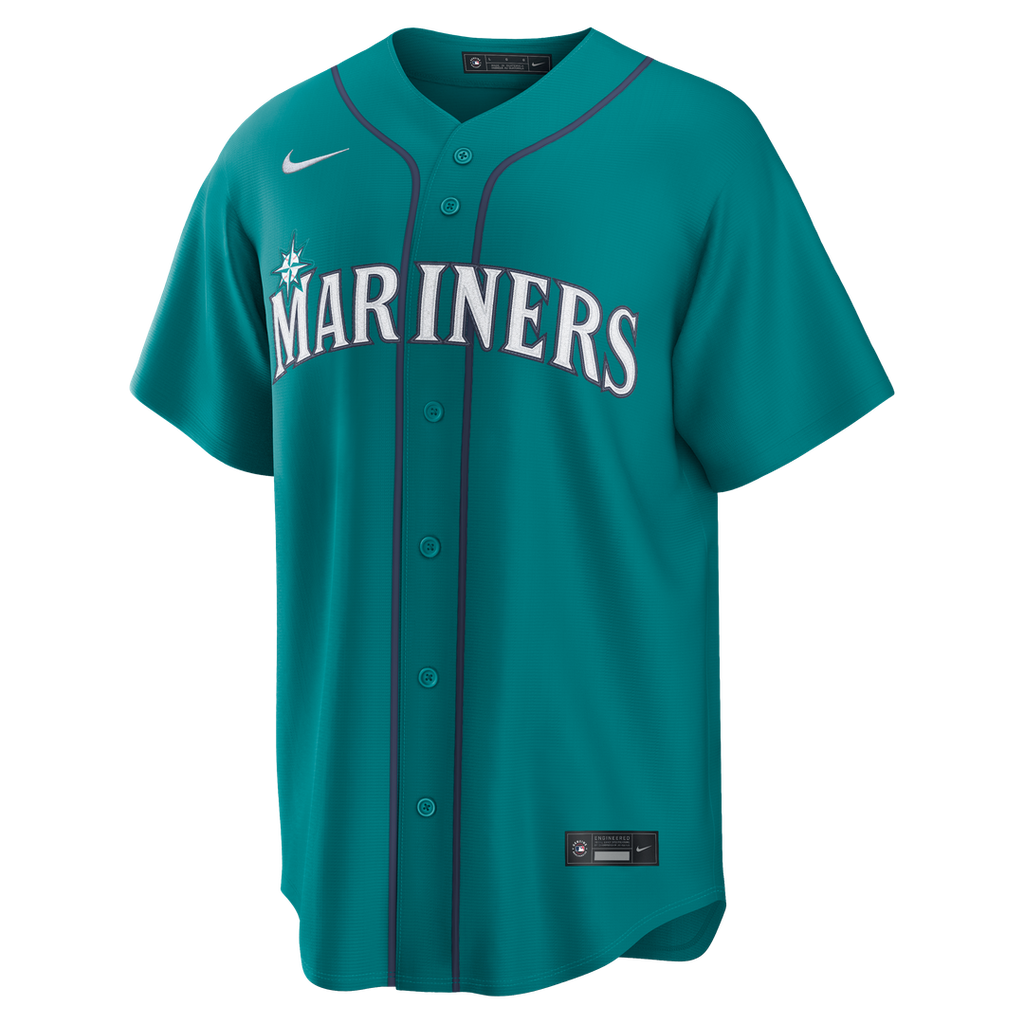 Men's Seattle Mariners Colt Emerson Nike Teal Alternate Replica Jersey
