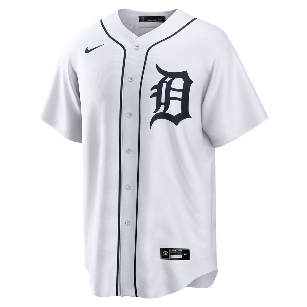 Men's Detroit Tigers Dillon Dingler Nike White Home Replica Jersey